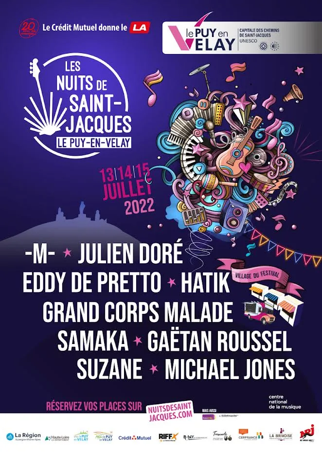 7e édition des Nuits de Saint-Jacques, les 13, 14 et 15 juillet au Puy-en-Velay